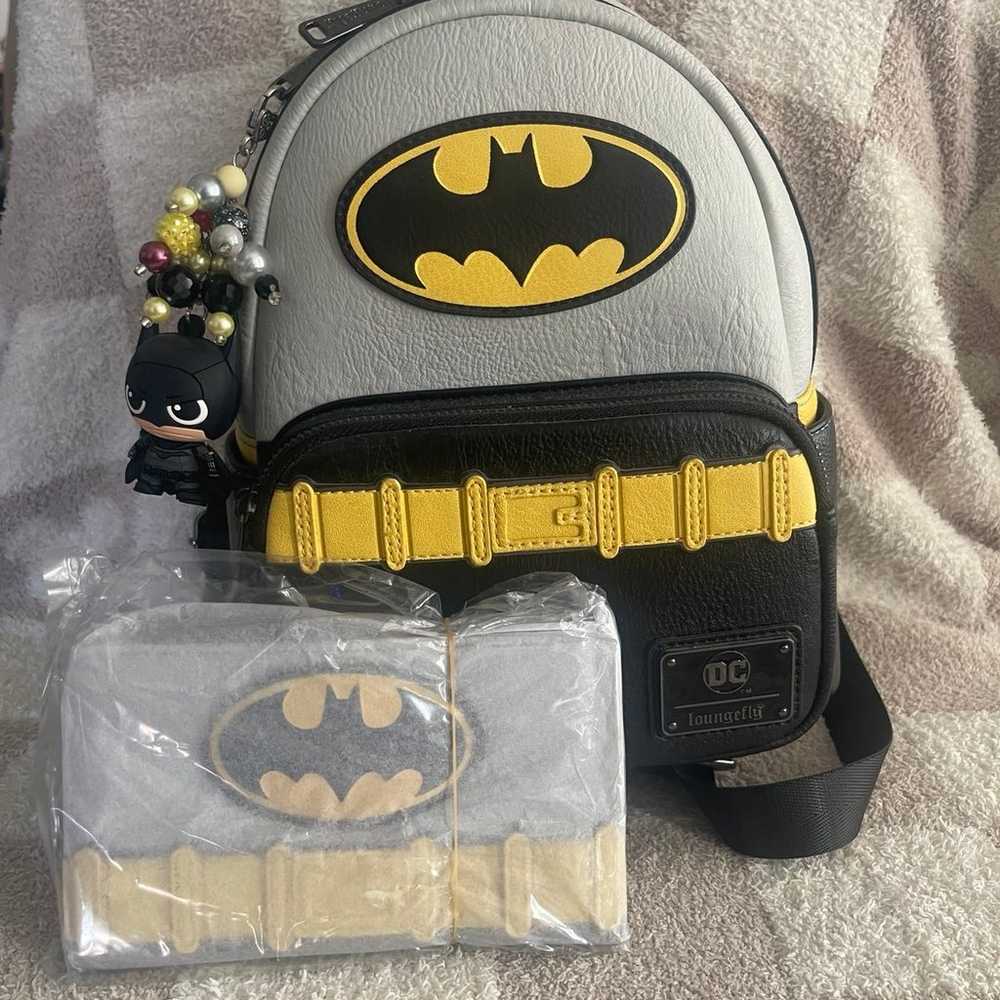 Batman Loungefly Backpack and Wallet - image 1