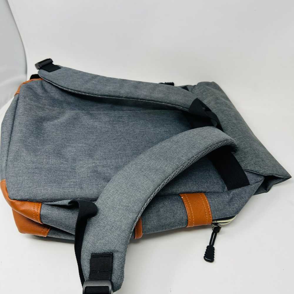 Modoker Vintage Look Laptop Bag BAckpack Grey - image 4