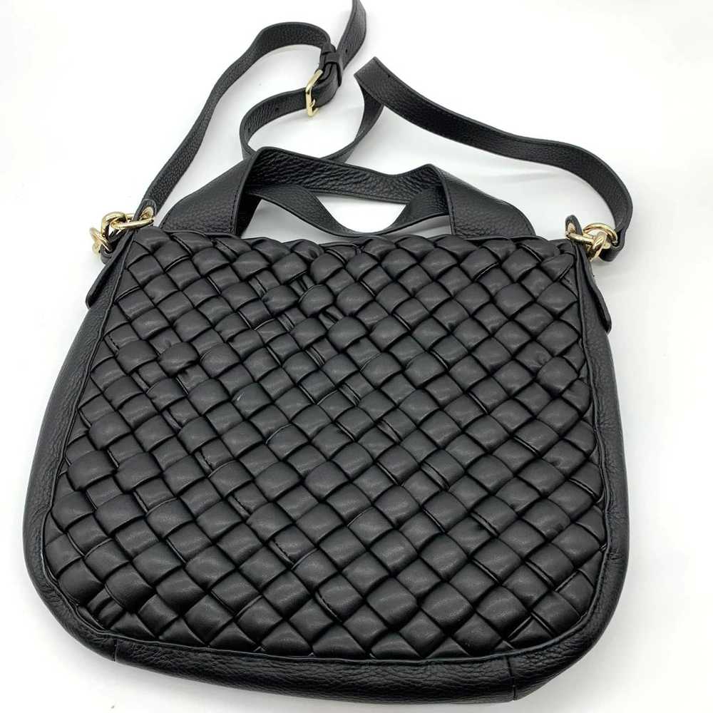 Vince Camuto Leather Handbags Puffy Weave Tote Mi… - image 1