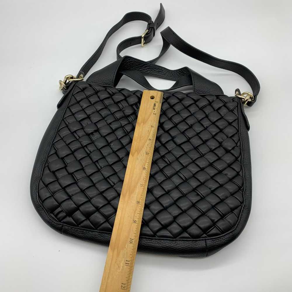 Vince Camuto Leather Handbags Puffy Weave Tote Mi… - image 5