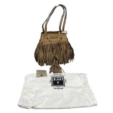 The Frye Company Leather Heidi Fringe Bucket Tass… - image 1