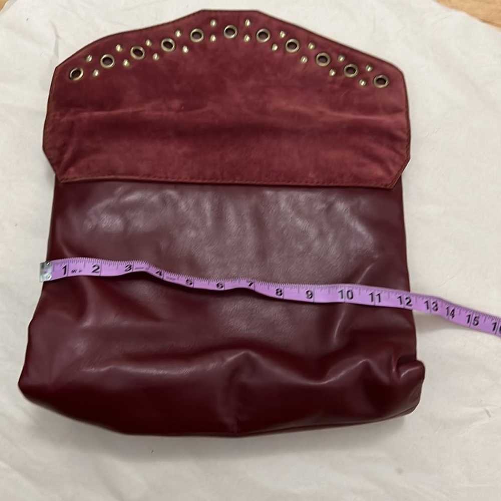 MAUD FRIZON PARIS LEATHER & SUEDE CLUTCH STUDDED … - image 7