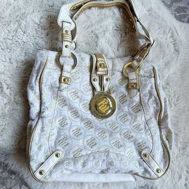 Vintage Rocawear Y2K Purse White gold Bling Hard W