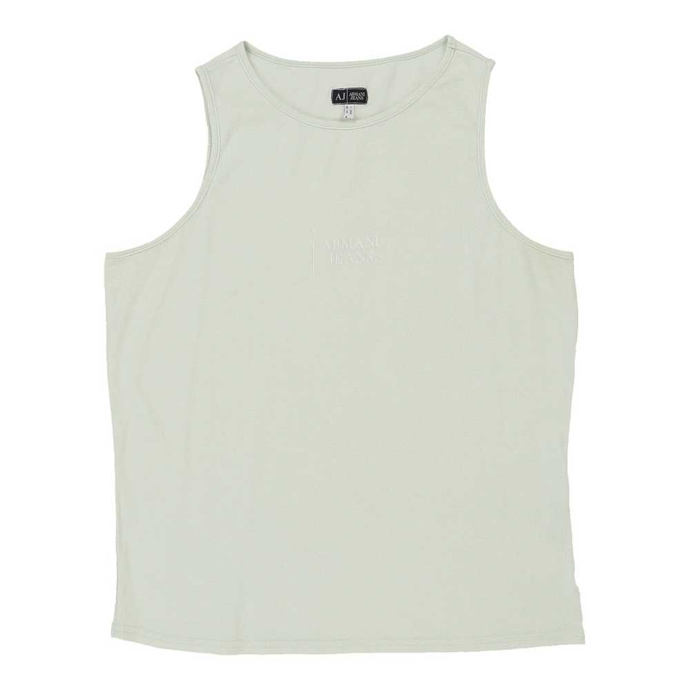 Armani Jeans Vest - XL Green Cotton - image 1