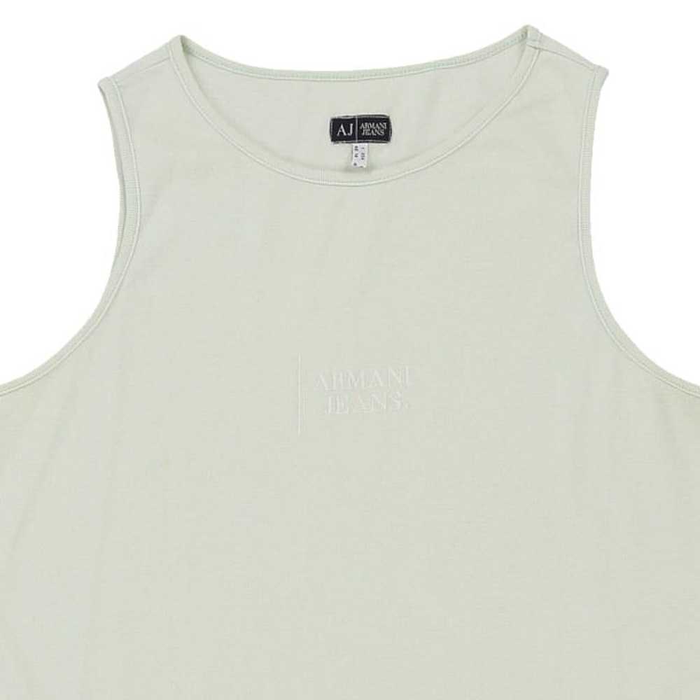 Armani Jeans Vest - XL Green Cotton - image 6