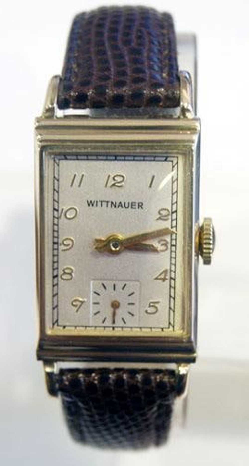 Solid 14k WITTNAUER Ladies Winding Watch 1940s* E… - image 12