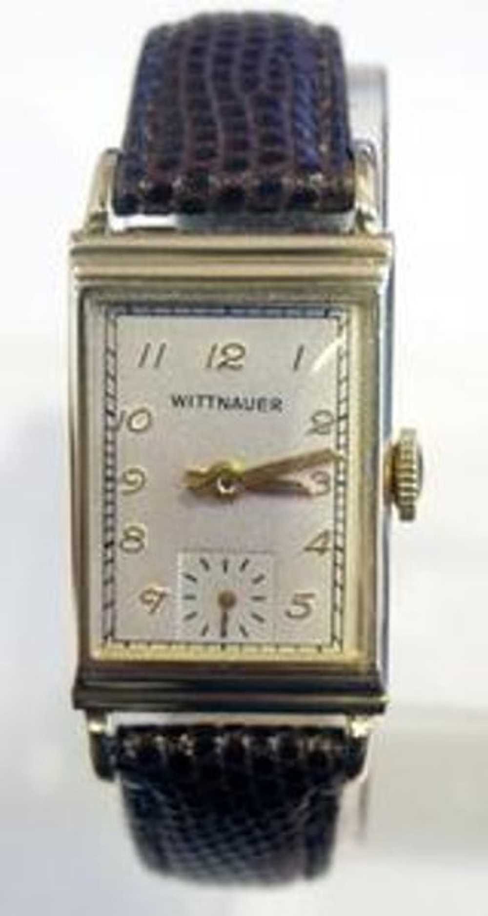 Solid 14k WITTNAUER Ladies Winding Watch 1940s* E… - image 1