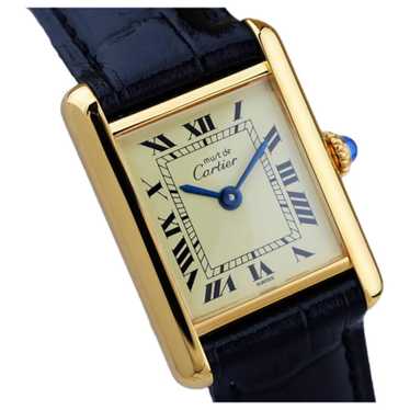 Cartier Tank Must silver gilt watch - image 1