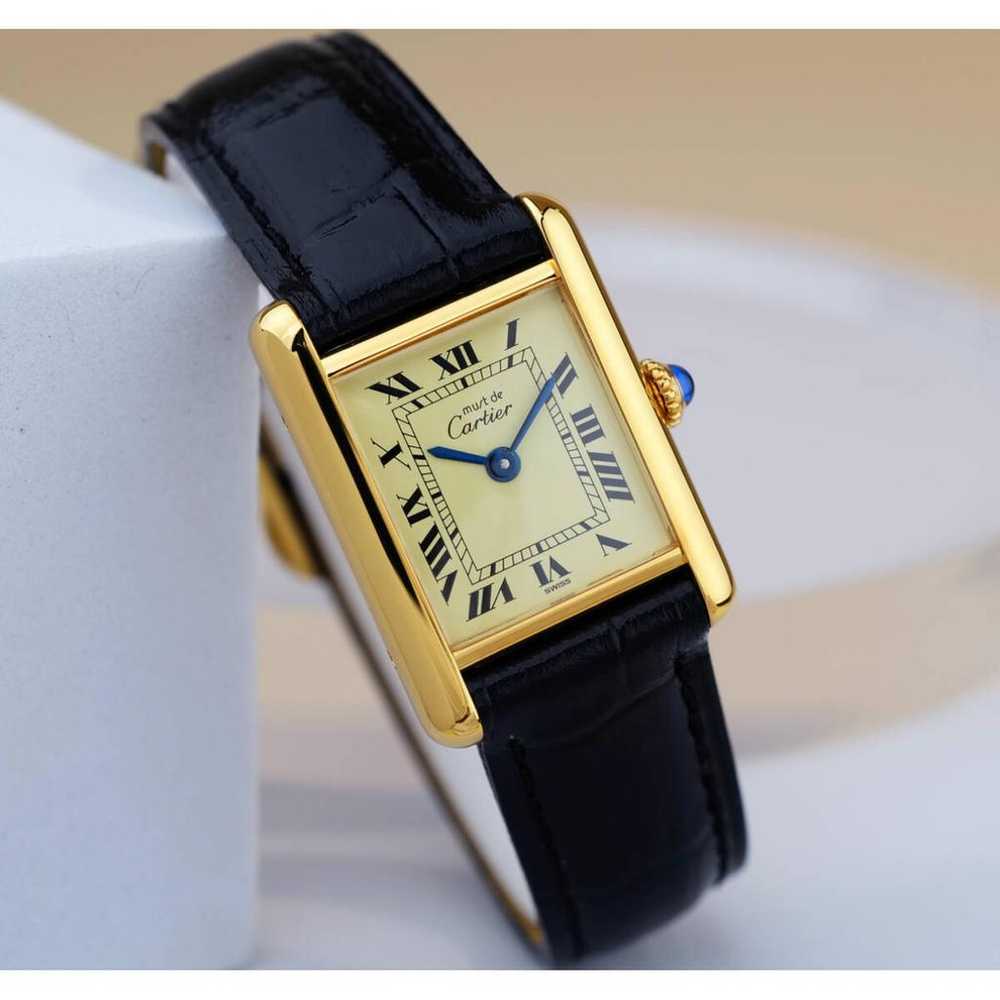 Cartier Tank Must silver gilt watch - image 2