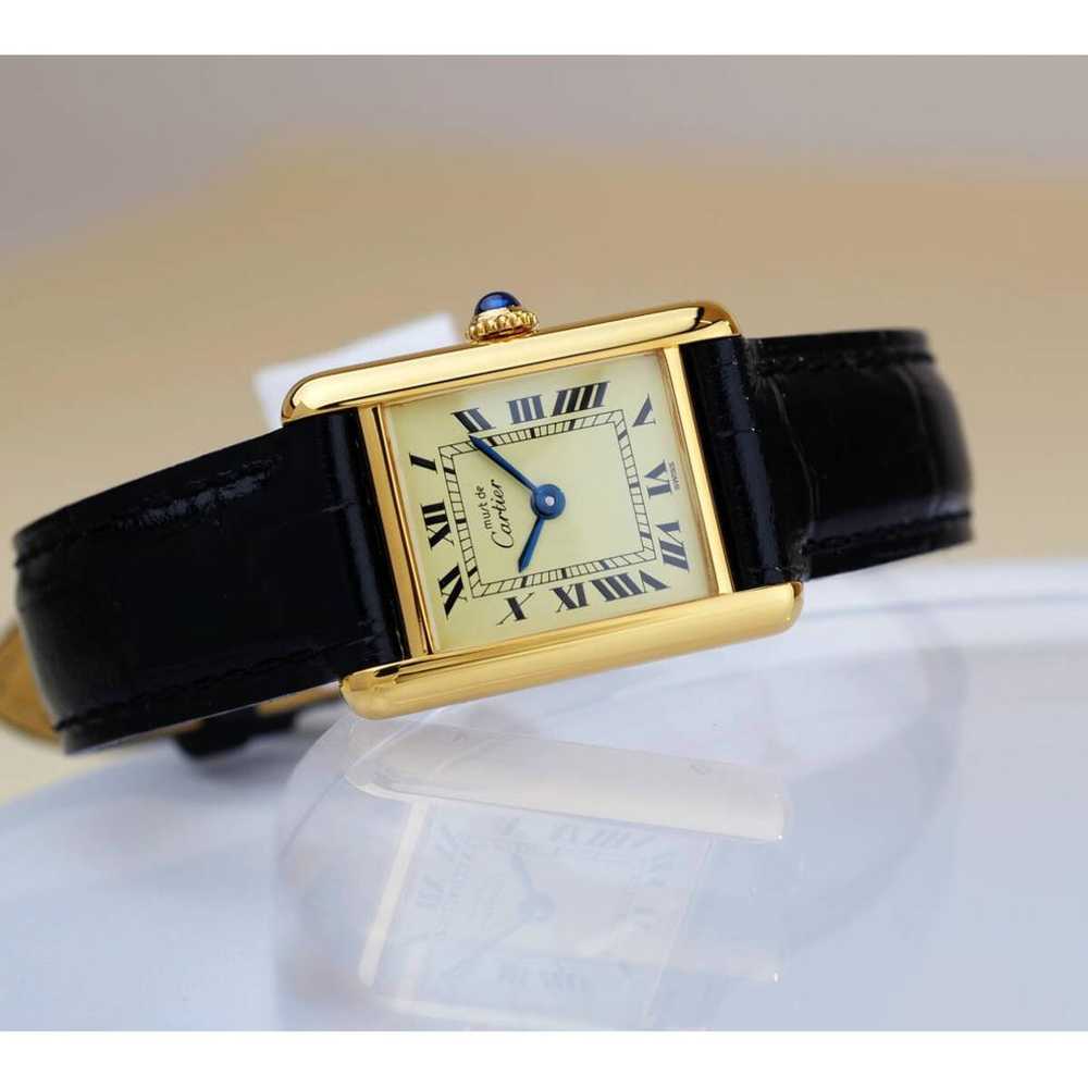 Cartier Tank Must silver gilt watch - image 3