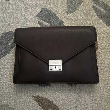 Burberry leather clutch crossbody bag