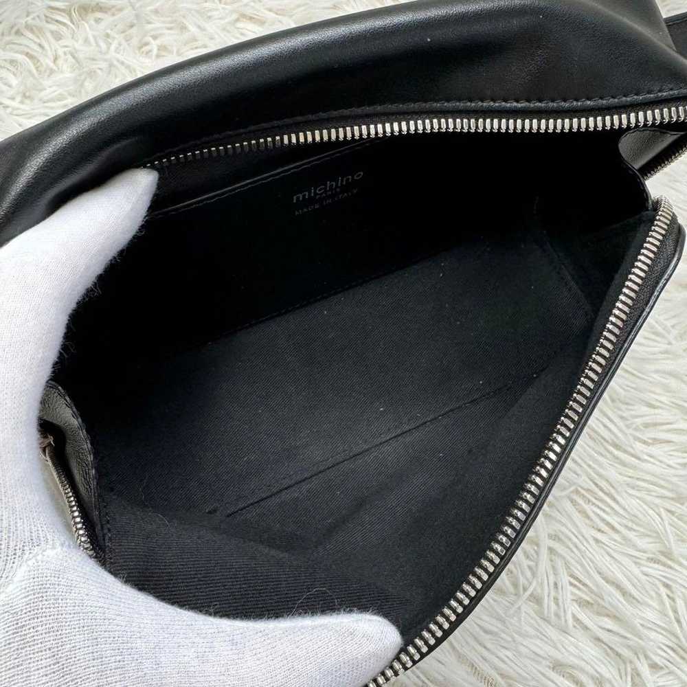 【Great condition】michino paris Shoulder Bag Black… - image 8