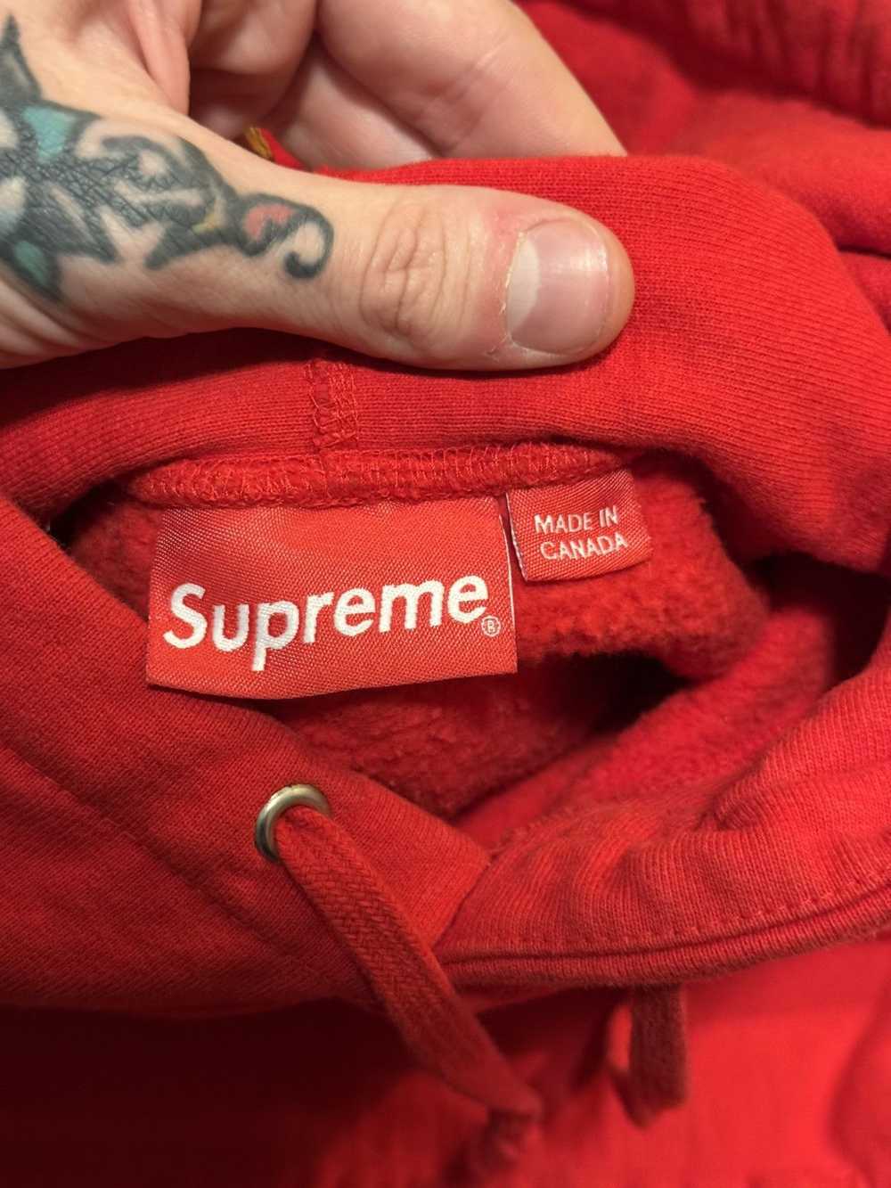 Supreme Supreme FW16 Red Rose hooded sweatshirt - image 5