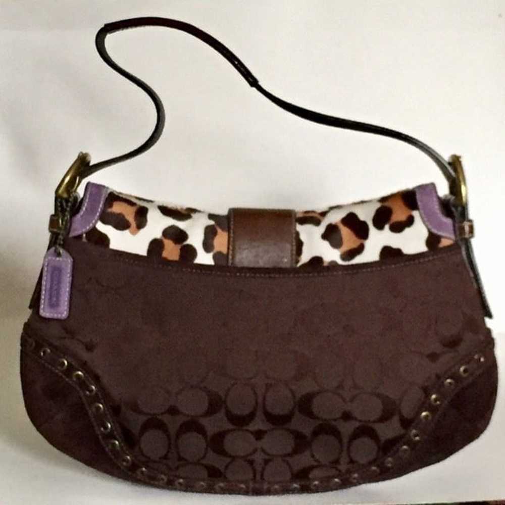 Coach Ocelot Madison leopard print bag Style F101… - image 2