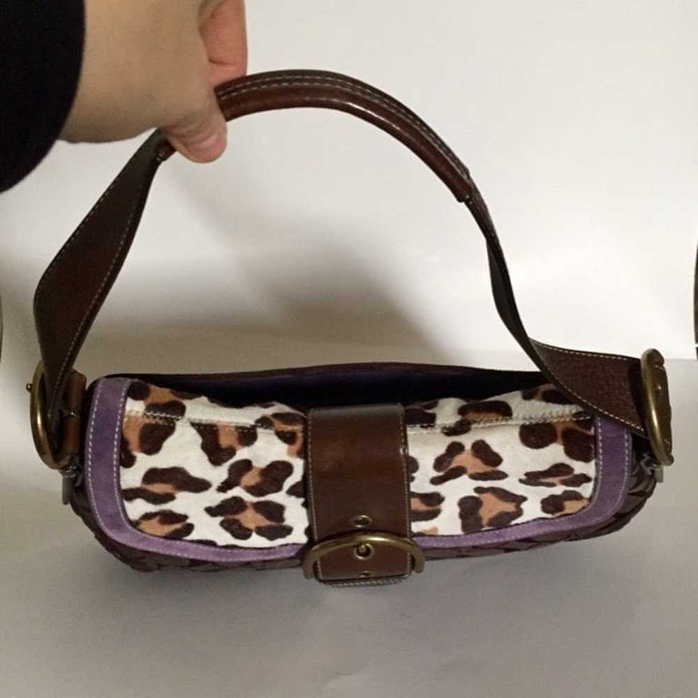 Coach Ocelot Madison leopard print bag Style F101… - image 4