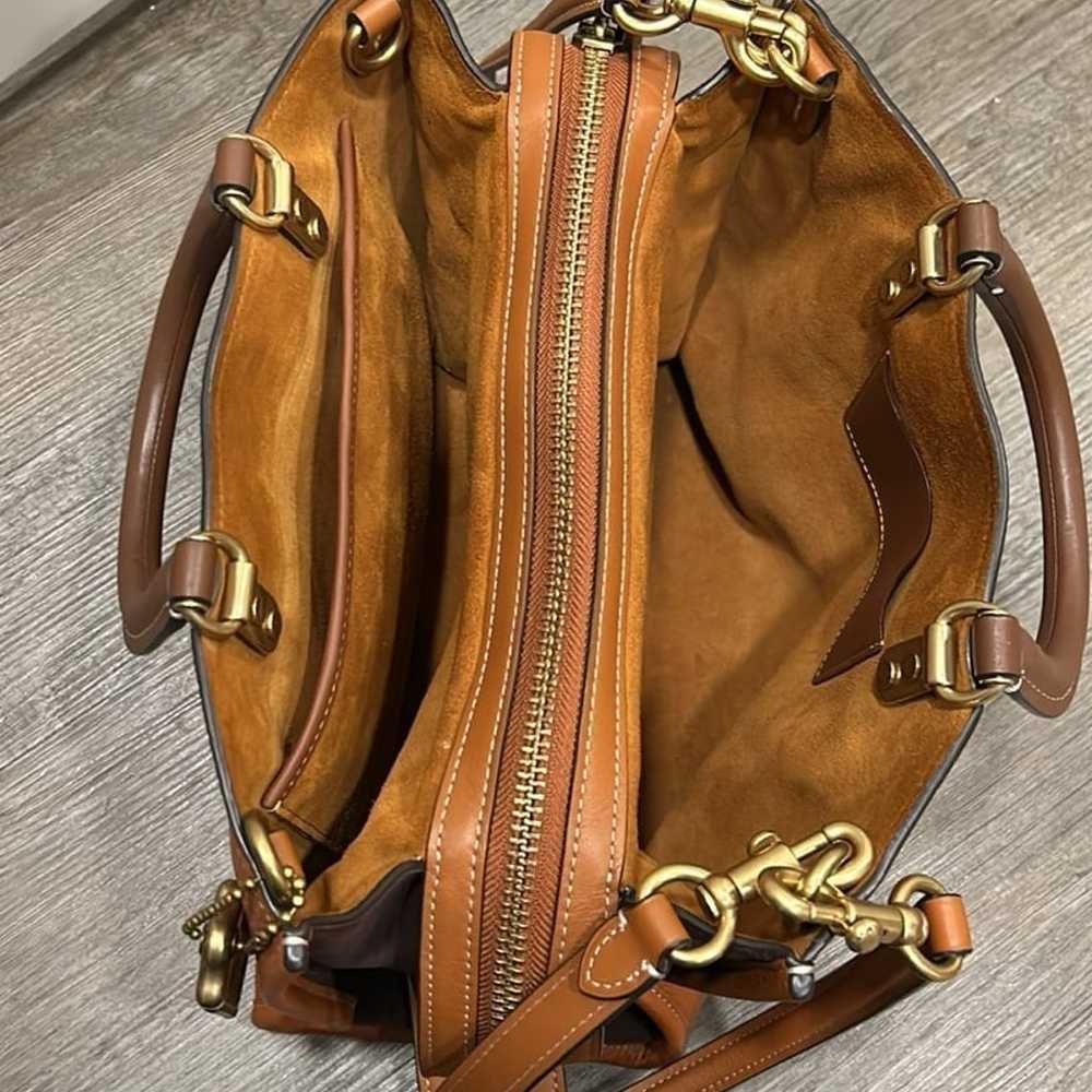 Coach Restored Rogue In Tan Cognac Colorblock Sat… - image 4