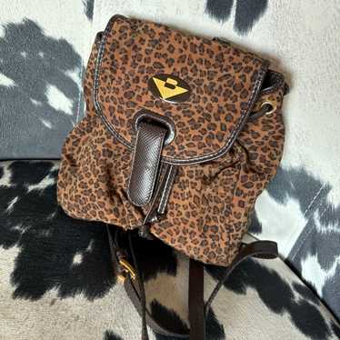 Bottega Veneta Leopard Print Mini Backpack