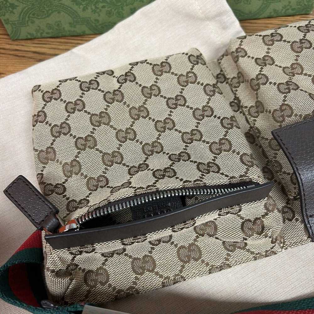 Auth Gucci GG Canvas Monogram Waist Belt Bum Bag … - image 3