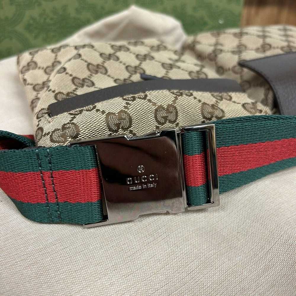 Auth Gucci GG Canvas Monogram Waist Belt Bum Bag … - image 6