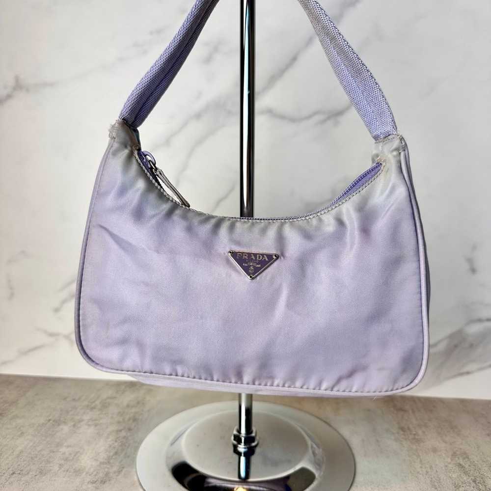 Purple Prada Nylon Pochette - image 1