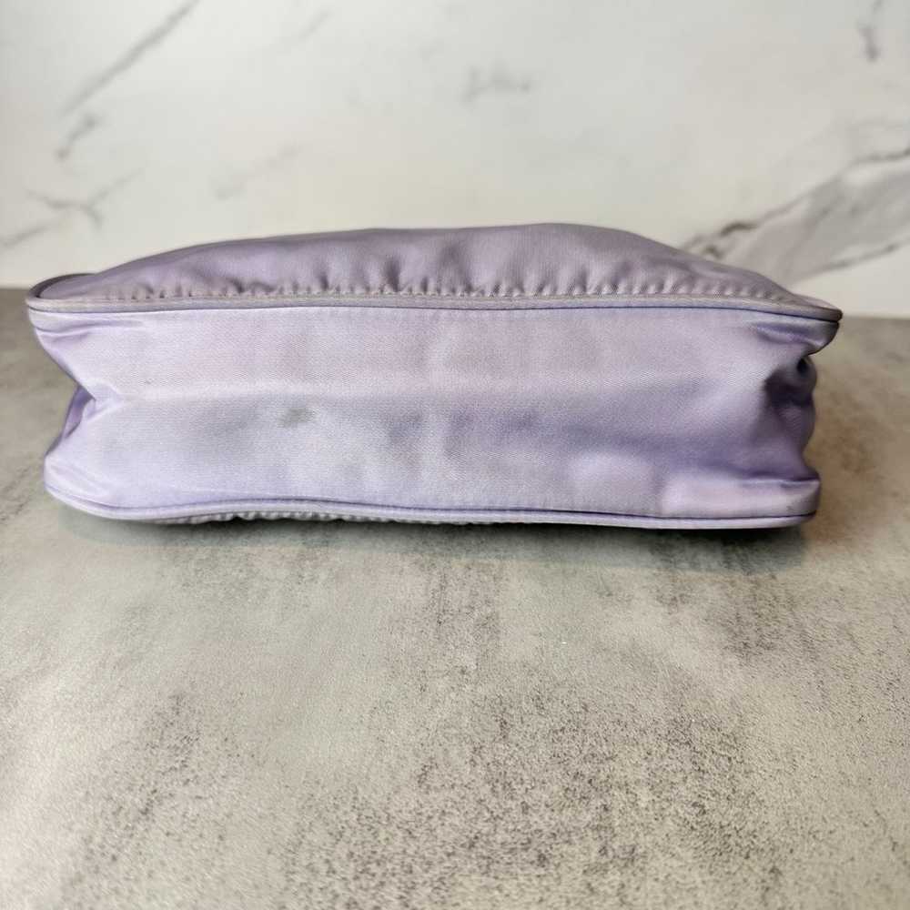 Purple Prada Nylon Pochette - image 7