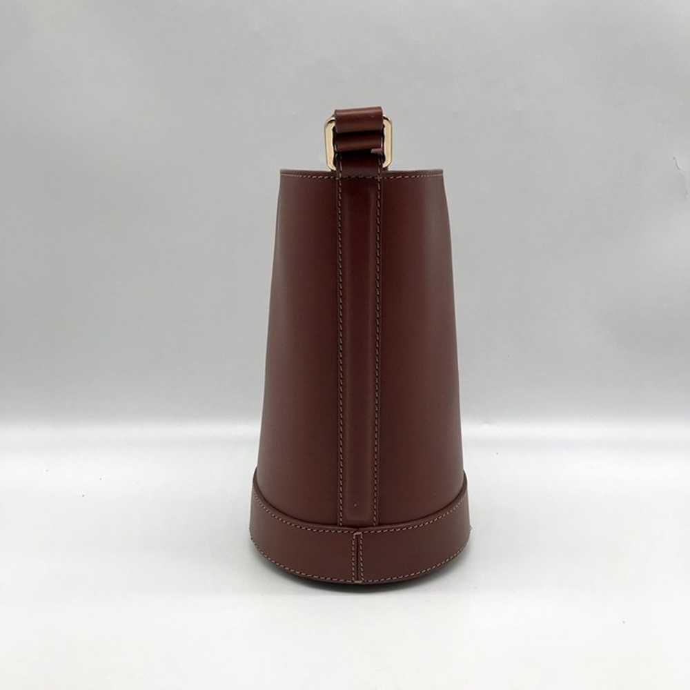 A.P.C Ambre Brown Leather Bucket Bag - image 5