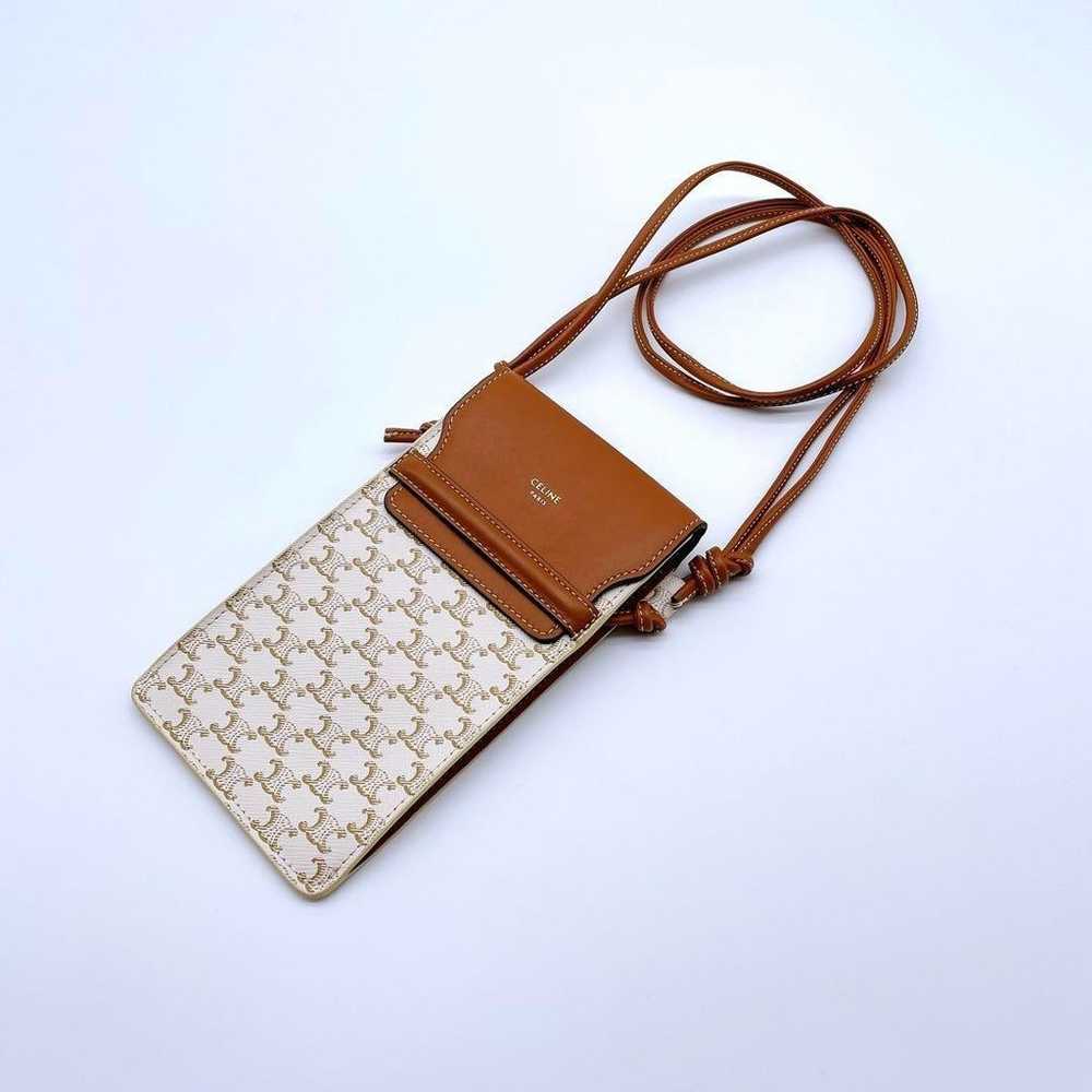 ★Celine★ Smartphone Shoulder Mobile Pouch Trino O… - image 3