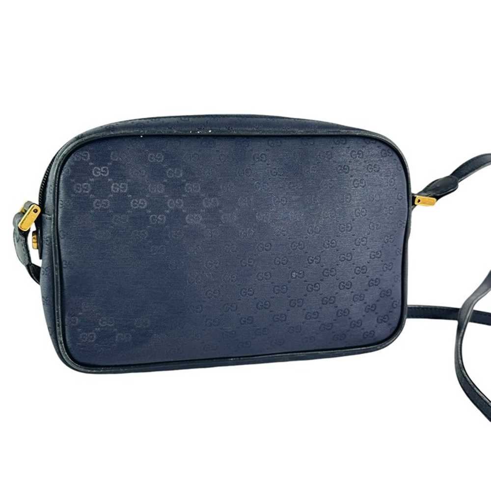 GUCCI Navy Blue Canvas Micro GG Monogram Camera C… - image 10