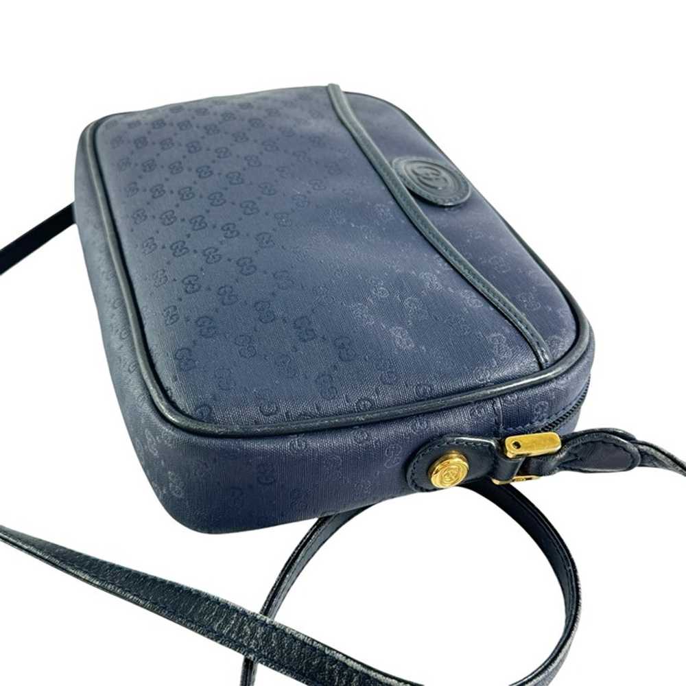 GUCCI Navy Blue Canvas Micro GG Monogram Camera C… - image 5