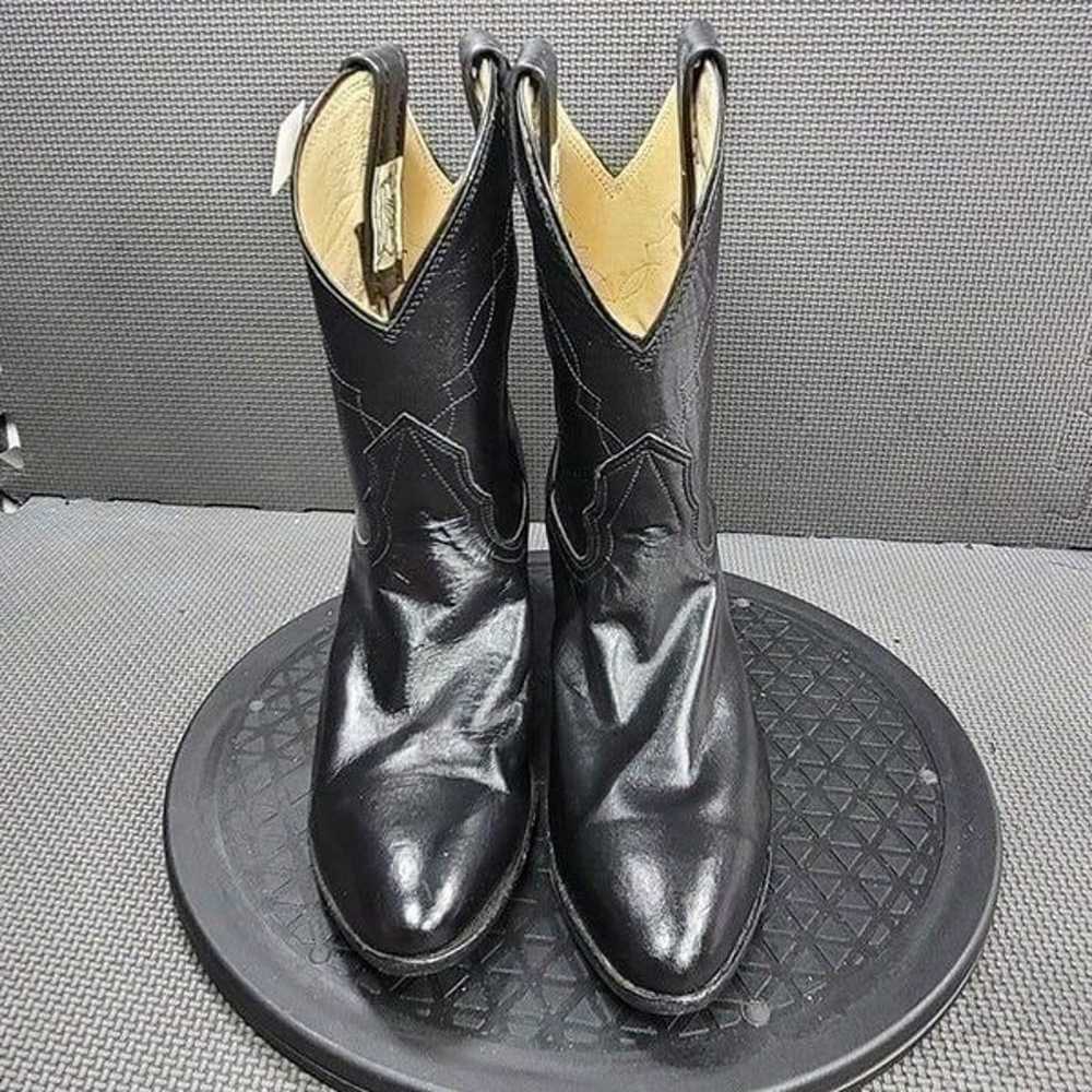 Nocona Boots Womens Sz 5 Black Leather Western Bo… - image 2