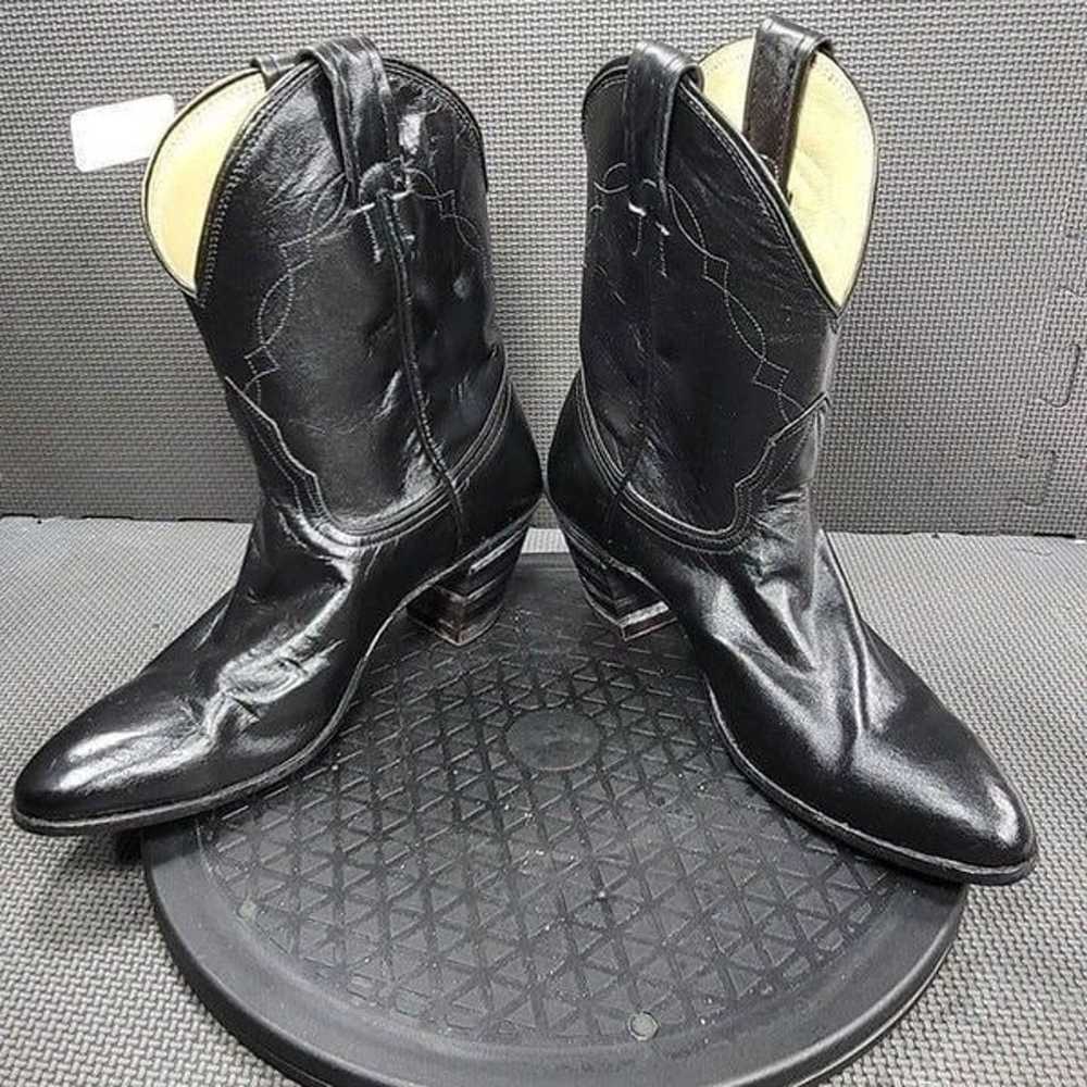 Nocona Boots Womens Sz 5 Black Leather Western Bo… - image 5