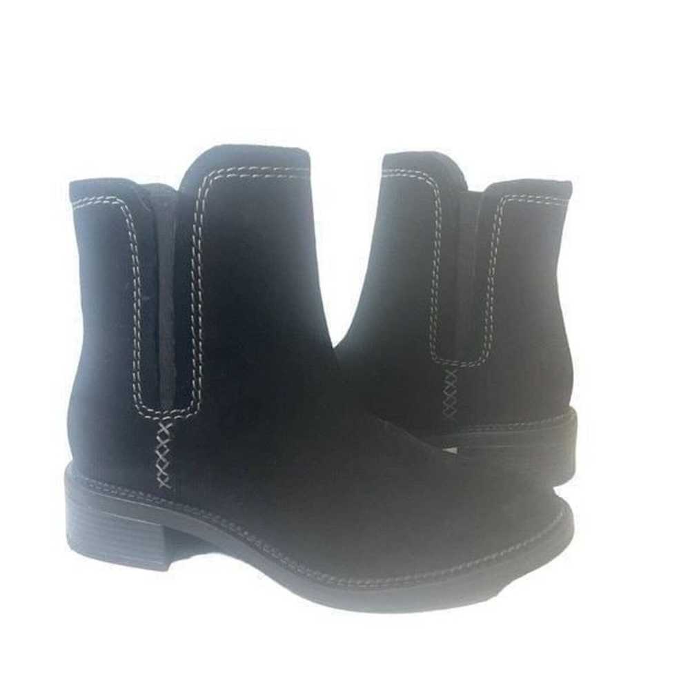 Clarks collection Black Suede Ankle Bootie Womens… - image 1