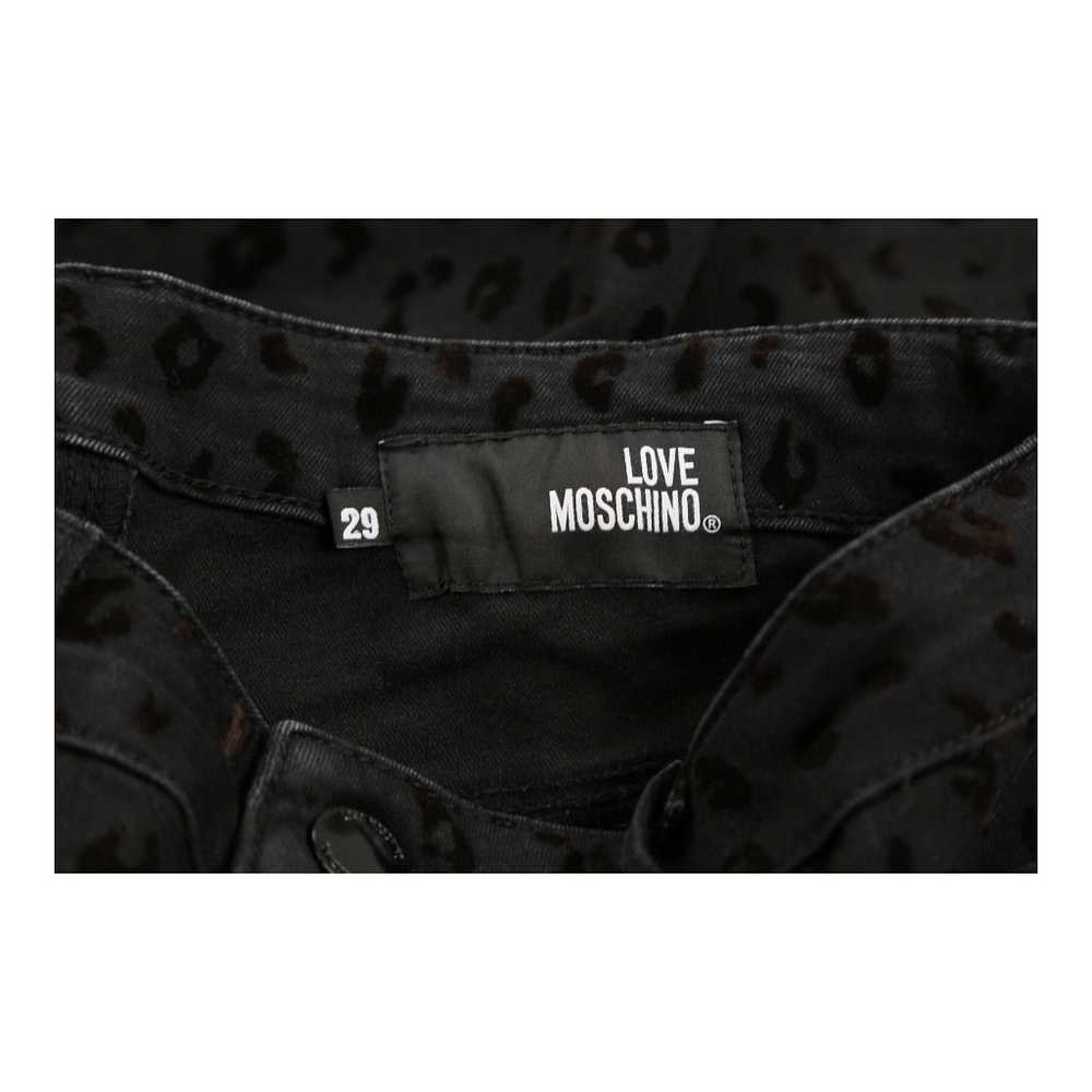 Love Moschino Skinny Jeans - 30W UK 10 Black Cott… - image 3