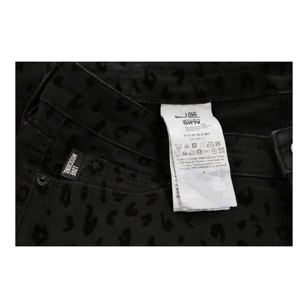 Love Moschino Skinny Jeans - 30W UK 10 Black Cott… - image 4