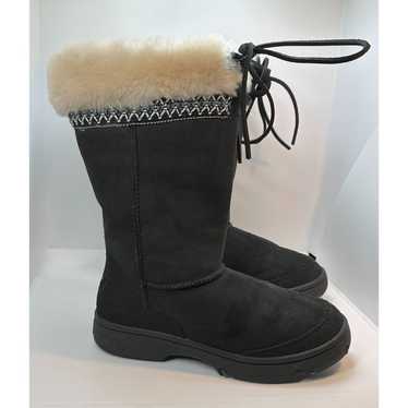 Ugg 5273 Ultimate Cuff Black Boot Women's Sz 6