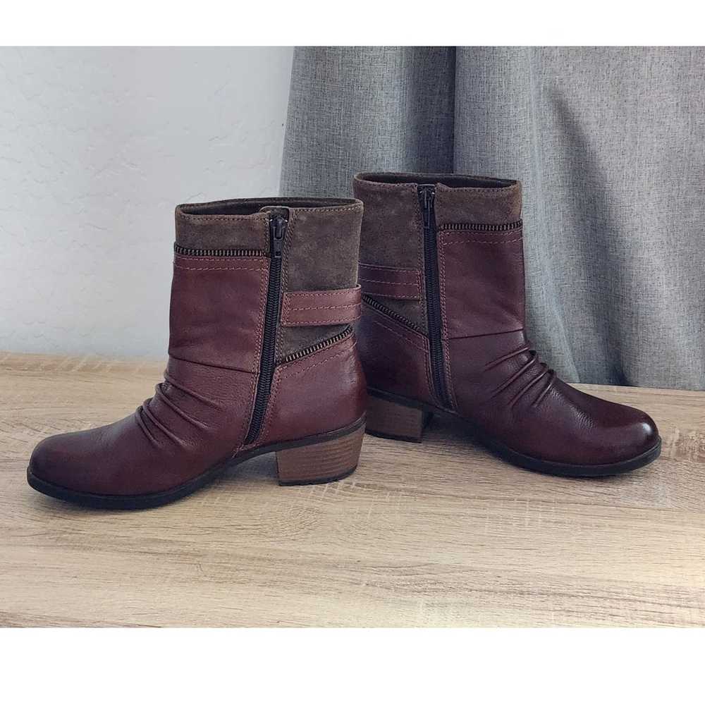 Earth Origins Leather Ankle Boots Women’s 6M Doll… - image 7