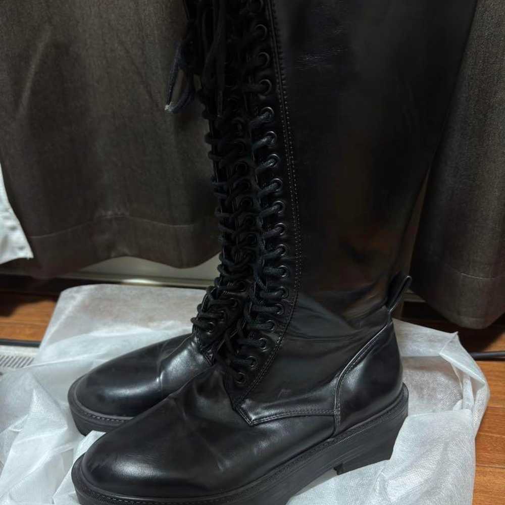 ZARA lace-up boots 24.5cm 38 - image 2