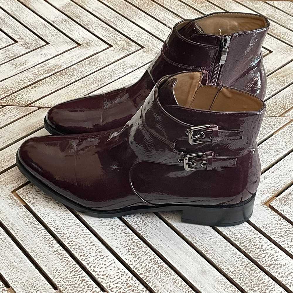 Franco Sarto Riddick Plum Ankle Boots Sz 9 - image 3