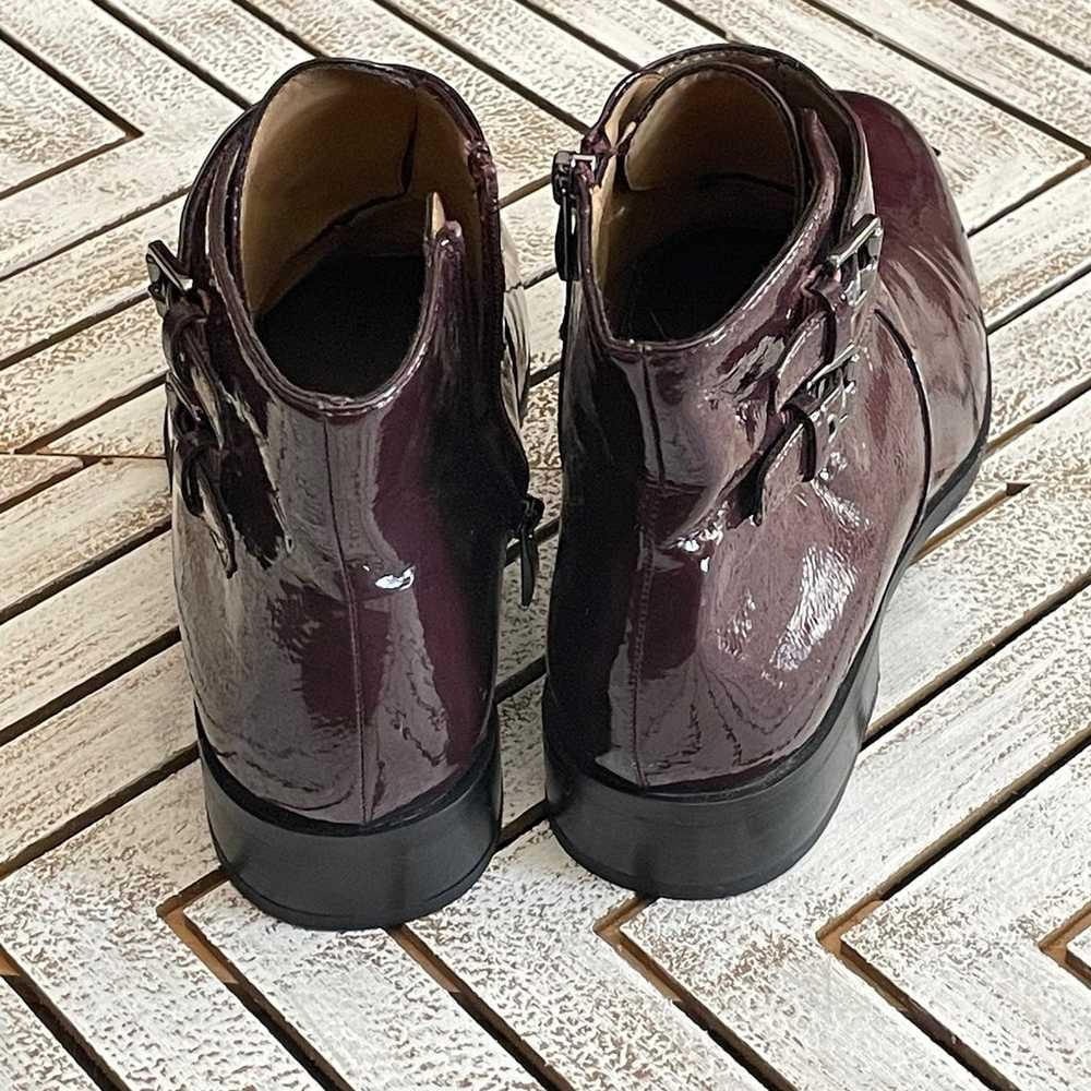 Franco Sarto Riddick Plum Ankle Boots Sz 9 - image 7