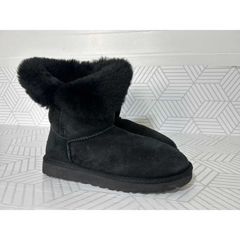 UGG WOMENS 10 EU 41 Mini Ankle Bailey Button FLUF… - image 3