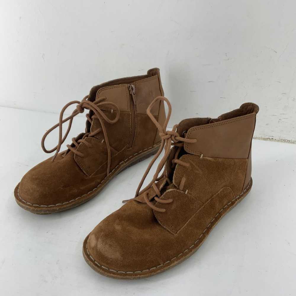 Clarks Brown Leather Suede Chukka Boots Women's S… - image 2