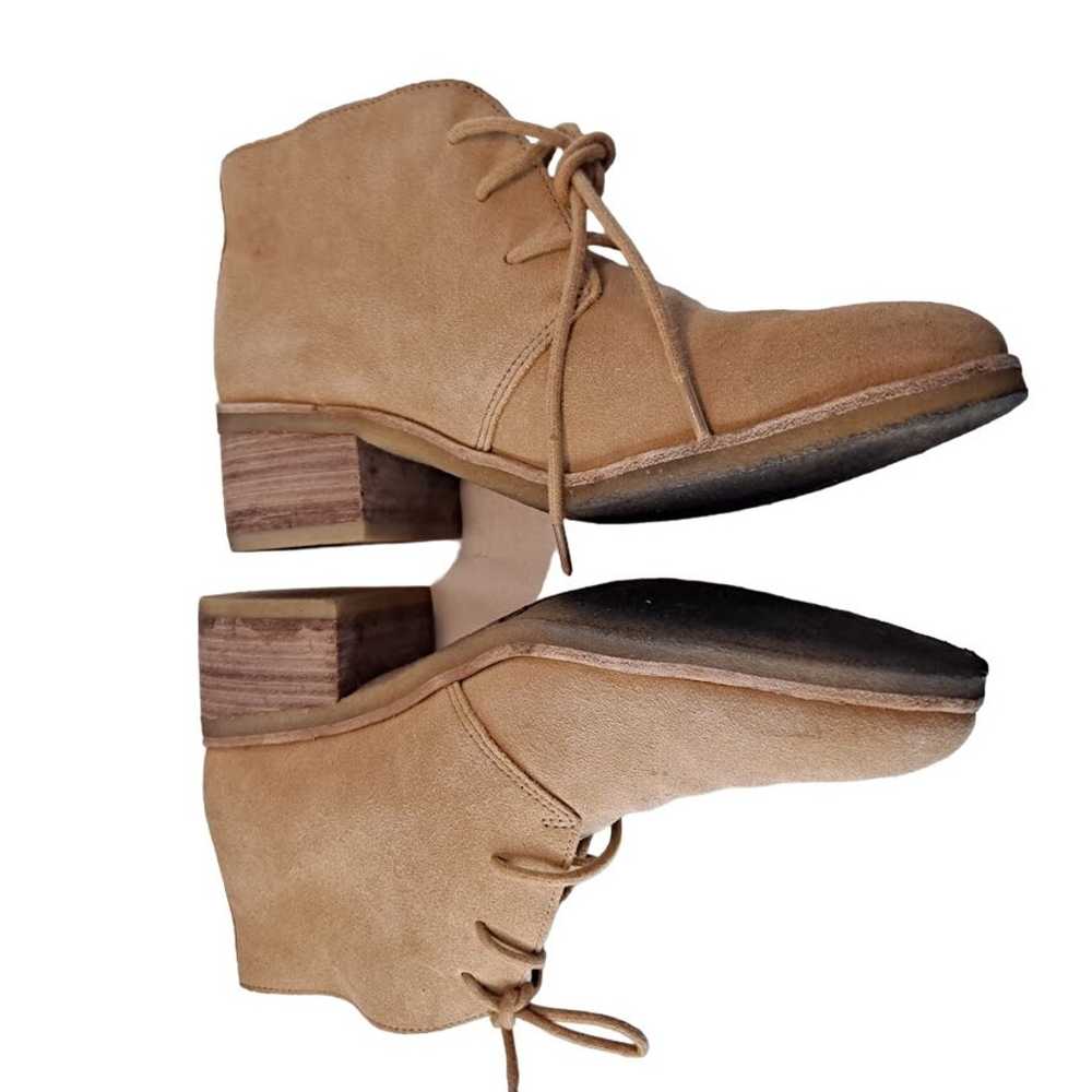 Clarks Suede Boots Ankle Chukka Originals 9M Tan … - image 5