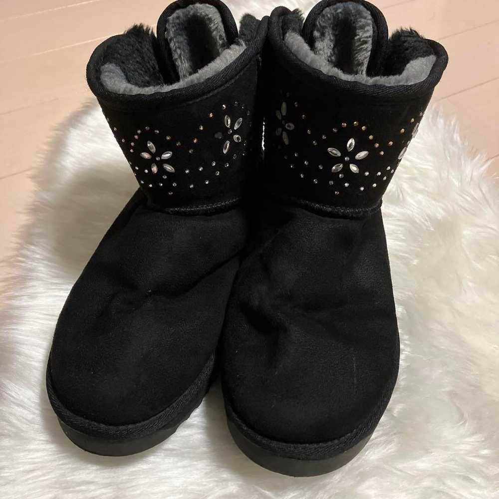 LIZLISA Mouton Boots LL Size Black✨ - image 3