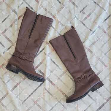 Clarks Plaza Market Ladies Knee High Leather Boot… - image 1