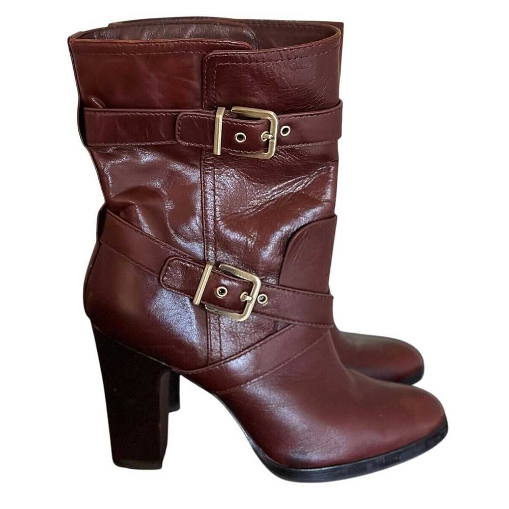 Pour La Victoire Roslin Boots US Sz 9 Maroon Buck… - image 3