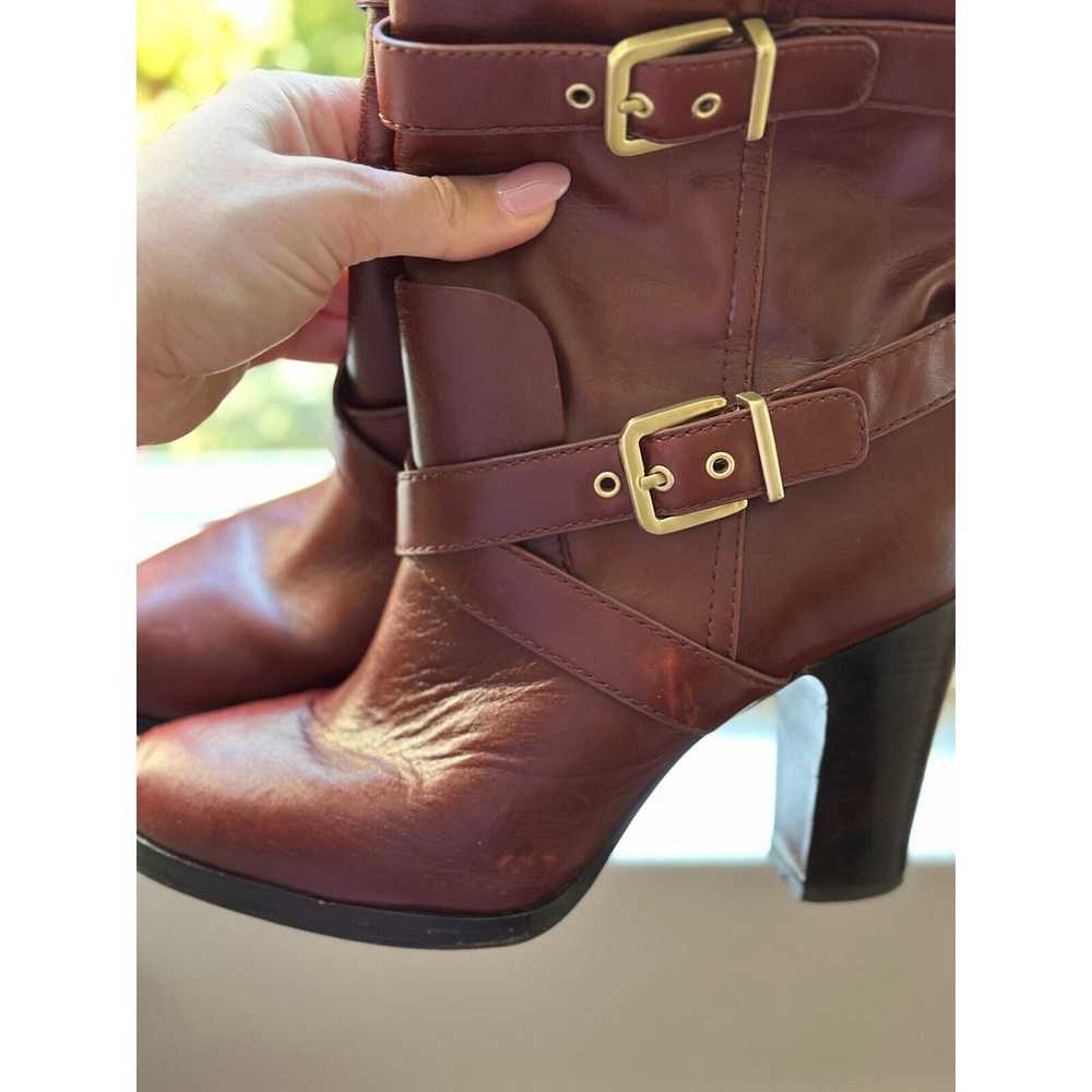 Pour La Victoire Roslin Boots US Sz 9 Maroon Buck… - image 6