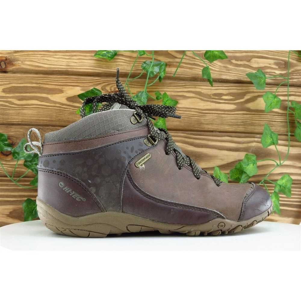 Hi-Tec Boot Sz 8.5 M Hiking Brown Leather Women - image 4