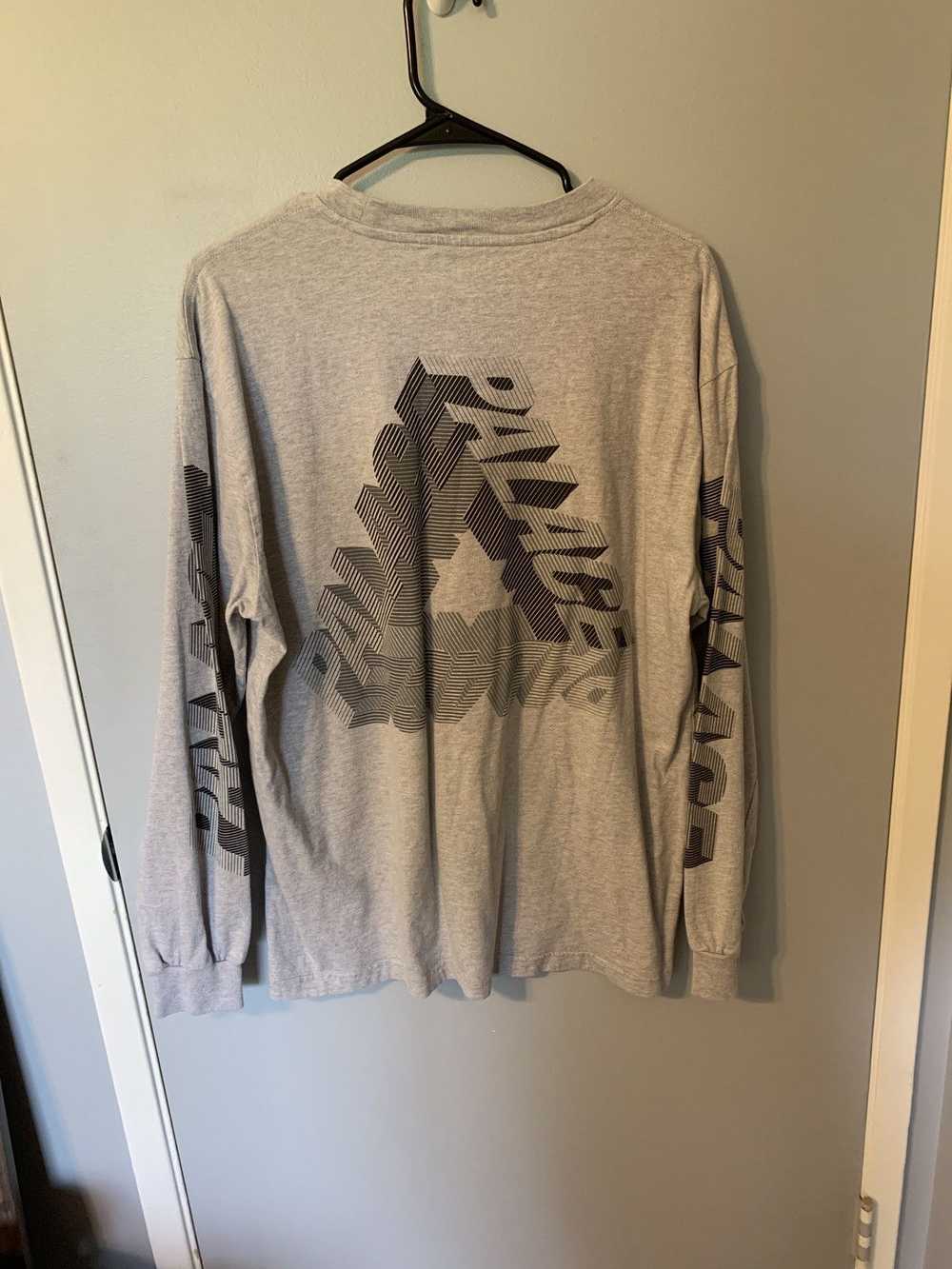 Palace Palace grey tri logo long sleeve - image 2