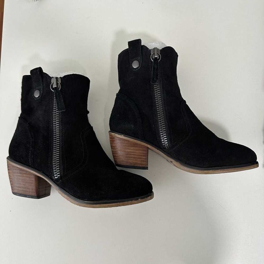 Steve Madden Windey Sexy Black Suede Leather Side… - image 12