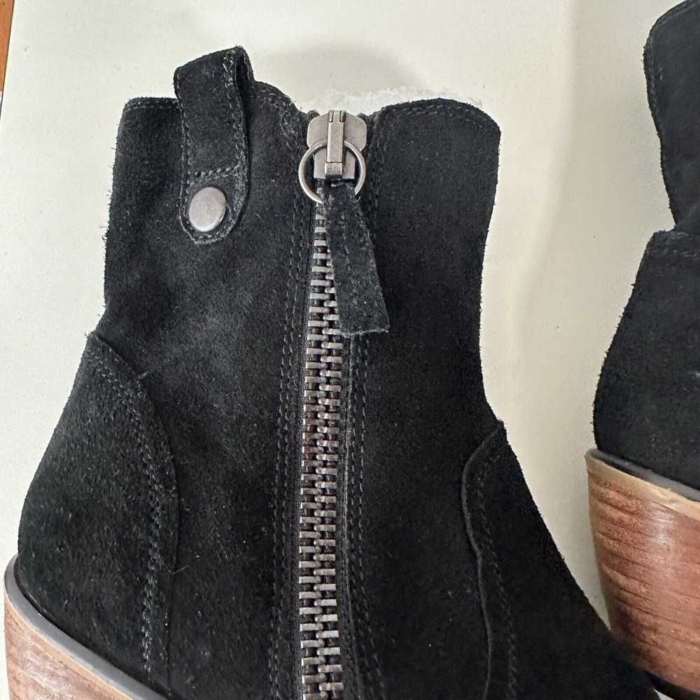 Steve Madden Windey Sexy Black Suede Leather Side… - image 3